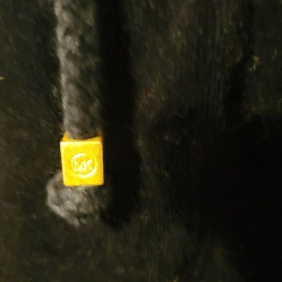 MICHAEL Kors black ⚫ velour hoodie sz med - Picture 4 of 9